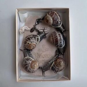 ISO!!!! Vivienne Westwood Brown Snail Charm Bracelet
